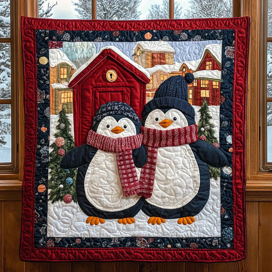Penguin Pair Quilt Blanket