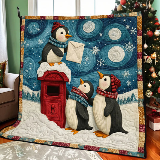 Penguin Post Quilt Blanket