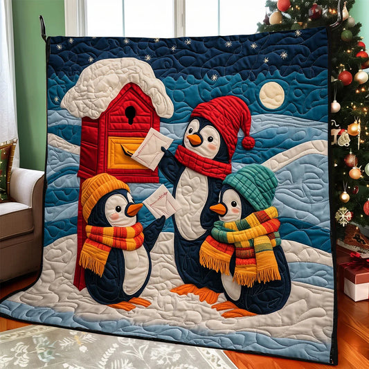 Penguin Wish Quilt Blanket