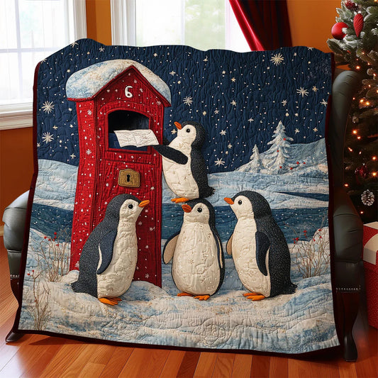 Penguin Wishes Quilt Blanket
