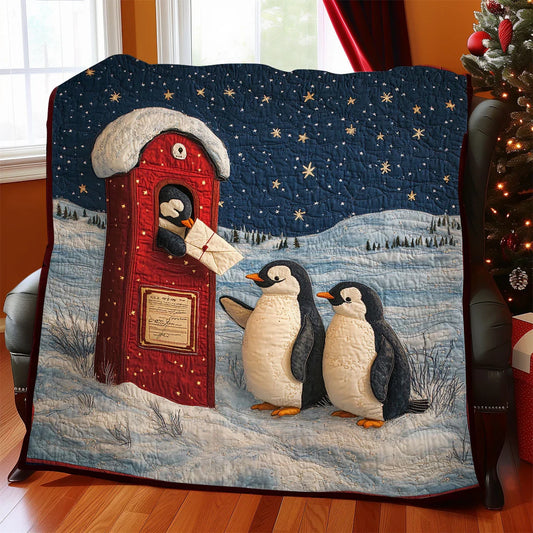 Penguin Wishes Quilt Blanket