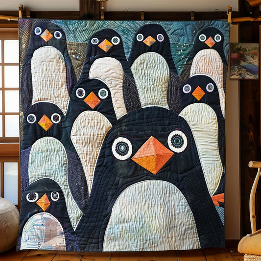 Penguin Wonderland Quilt Blanket