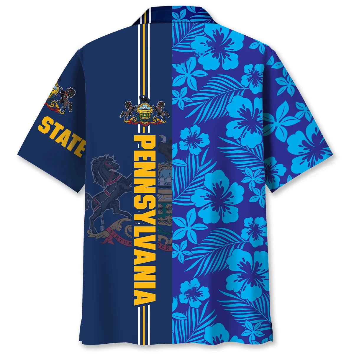 Pennsylvania State Hawaiian Shirt, custom shirt gift for men (view 2)