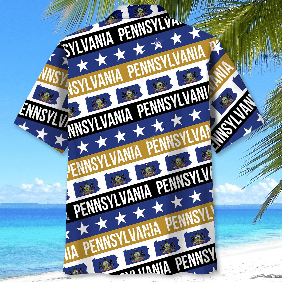 Pennsylvania State Hawaiian Shirt, custom shirt gift for men (view 5)