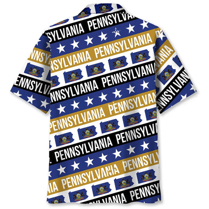 Pennsylvania State Hawaiian Shirt, custom shirt gift for men (view 6)