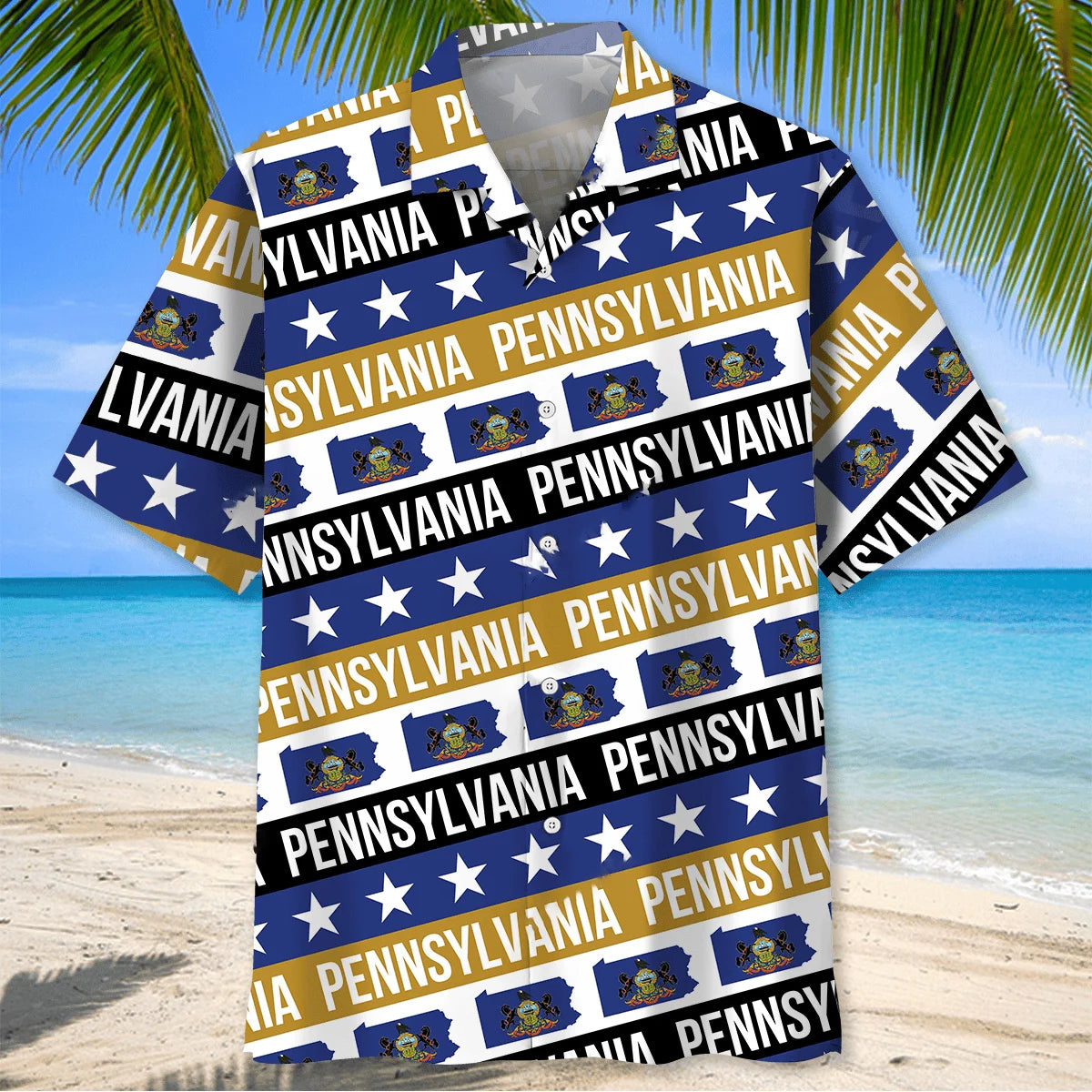 Pennsylvania State Hawaiian Shirt, custom shirt gift for men (view 7)