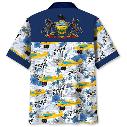 Pennsylvania State Proud Hawaiian Shirt, custom shirt gift for men (view 2)