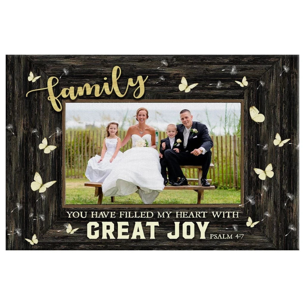 you have filled my heart with great joy personalized custom photo canvas (Landscape) (view 5)