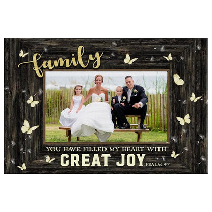 you have filled my heart with great joy personalized custom photo canvas (Landscape) (view 5)