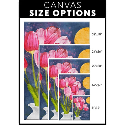 psalm 62 5 let all that i am wait quietly before god tulips art christian wall art canvas (view 7)