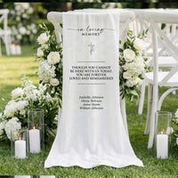 In Loving Memory Wedding Chair Sign Personalized Memorial Seat Sign With Names, gentle memorial keepsake