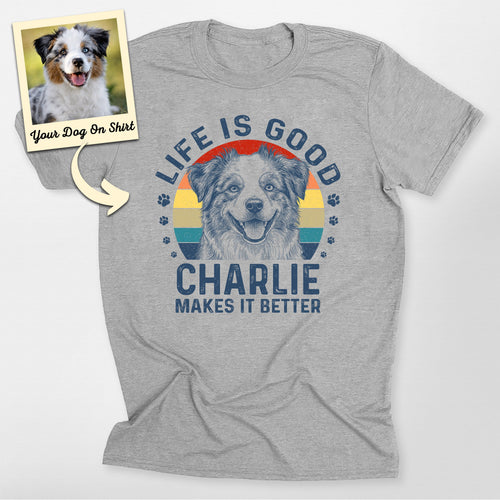 Personalized Australian Shepherd Shirt Life is Goo