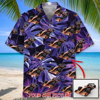 Personalized Car Collection Tropical Hawaiian Shirt, custom shirt gift for men (view 2)