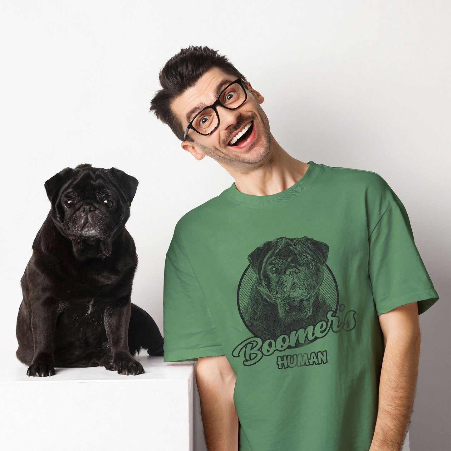 Personalized Dogface Unisex T-Shirt, custom pet portrait gift for pet lovers (view 12)