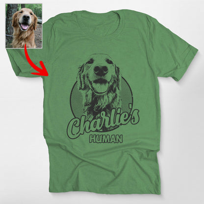Personalized Dogface Unisex T-Shirt, custom pet portrait gift for pet lovers (view 22)