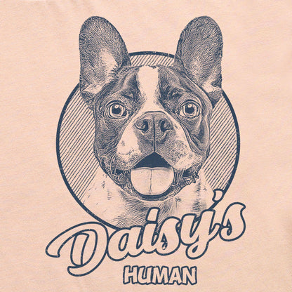 Personalized Dogface Unisex T-Shirt, custom pet portrait gift for pet lovers (view 24)