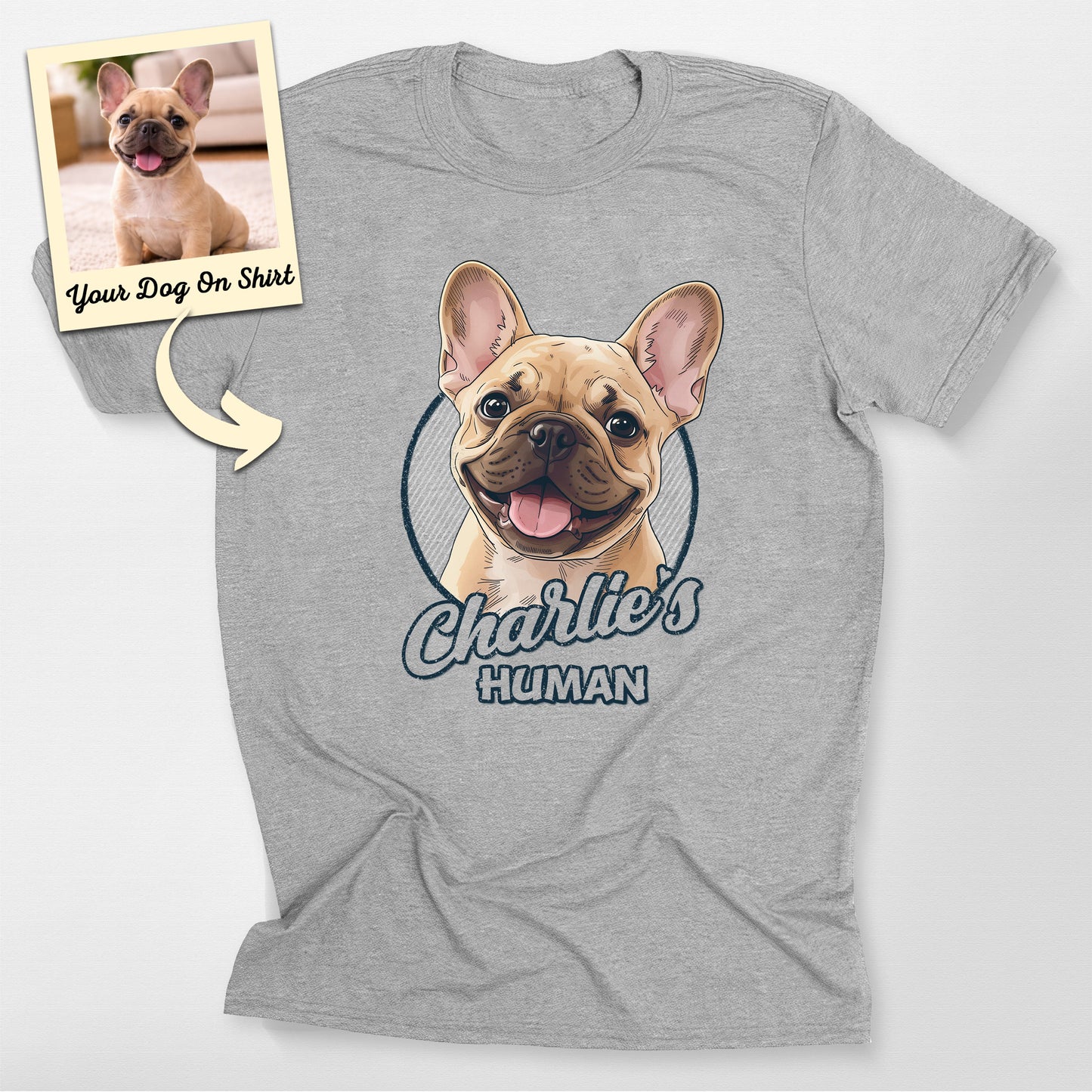 Personalized French Bulldog Shirt Colorful Sketch, custom pet portrait gift for pet lovers