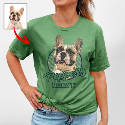 Personalized French Bulldog Shirt Colorful Sketch, custom pet portrait gift for pet lovers (view 8)