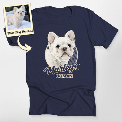 Personalized French Bulldog Shirt Colorful Sketch, custom pet portrait gift for pet lovers (view 9)