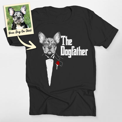 Personalized French Bulldog Shirts the Dogfather B, custom pet portrait gift for pet lovers (view 2)