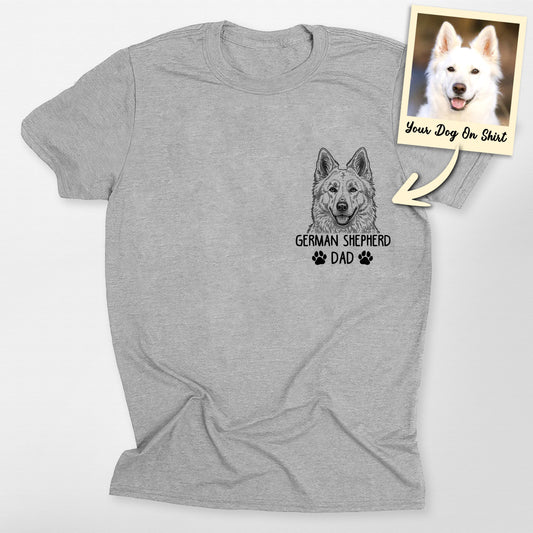 Personalized German Shepherd Dog Shirt German Shep, custom pet portrait gift for pet lovers