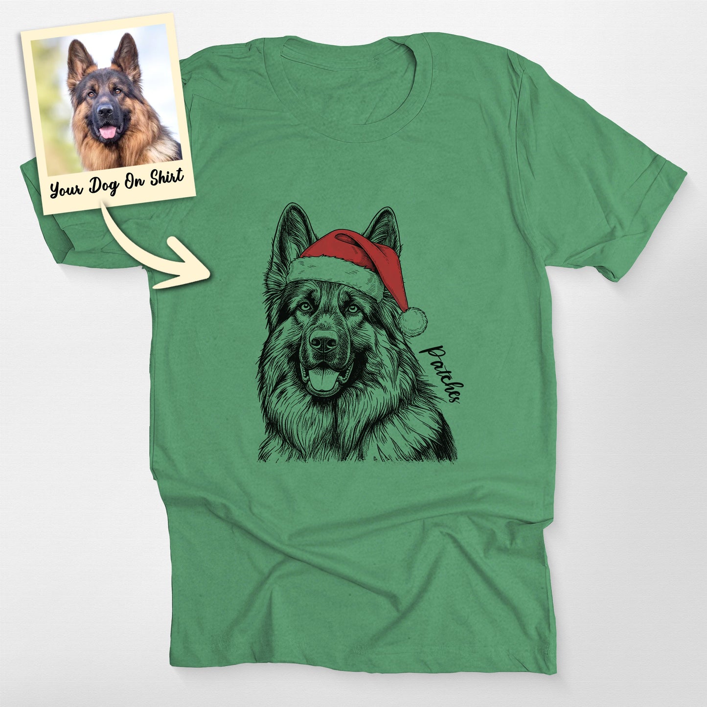 Personalized German Shepherd Shirt Christmas Xmas (view 3)