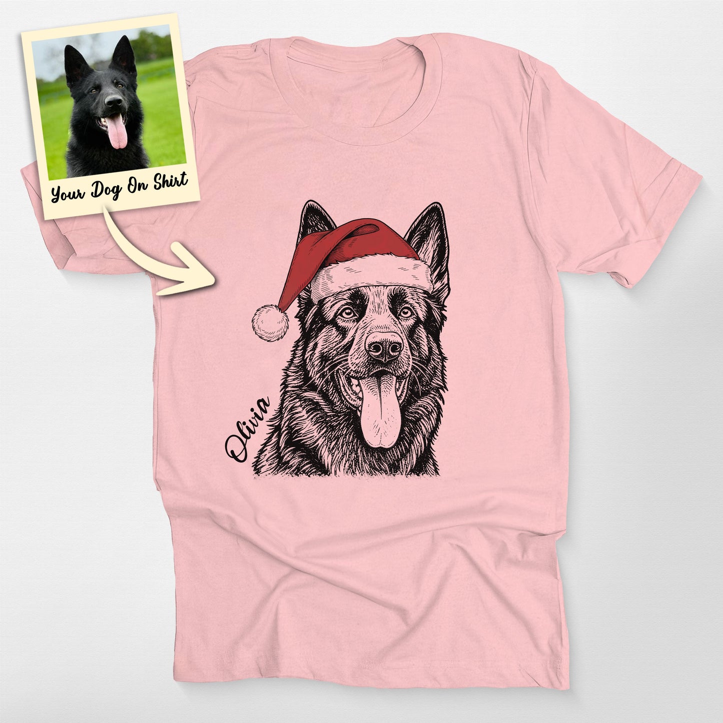 Personalized German Shepherd Shirt Christmas Xmas (view 5)