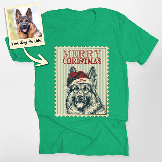 Personalized German Shepherd Shirt Merry Christmas