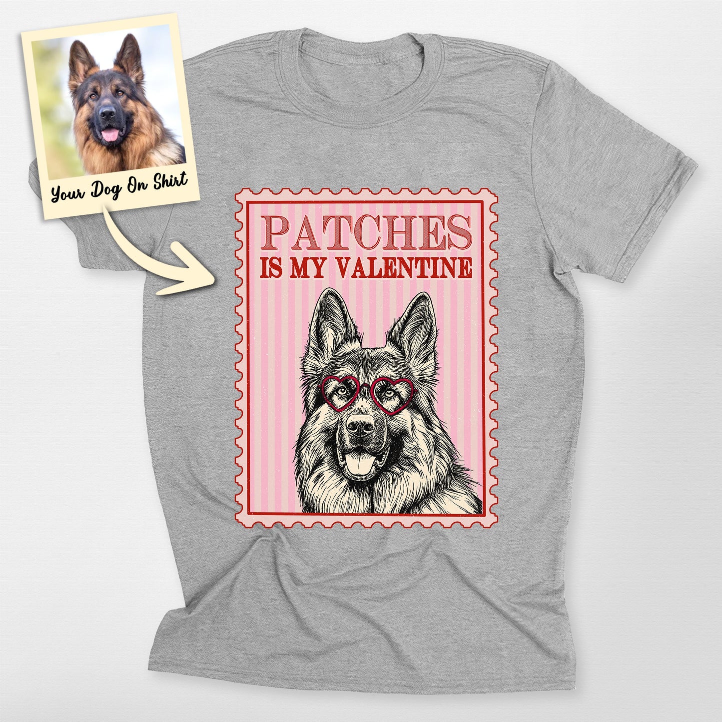 Personalized German Shepherd Shirt my Valentine St