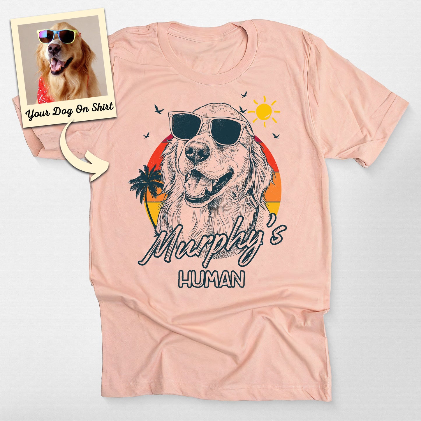 Personalized Golden Retriever Shirt Coolest Summer (view 2)