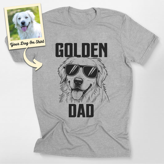 Personalized Golden Retriever Shirt Golden Dad Bel