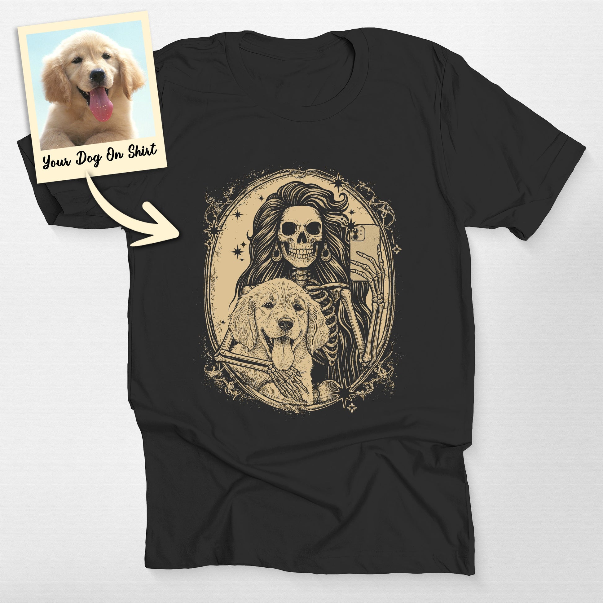 Personalized Golden Retriever Shirt Halloween Outf (view 2)