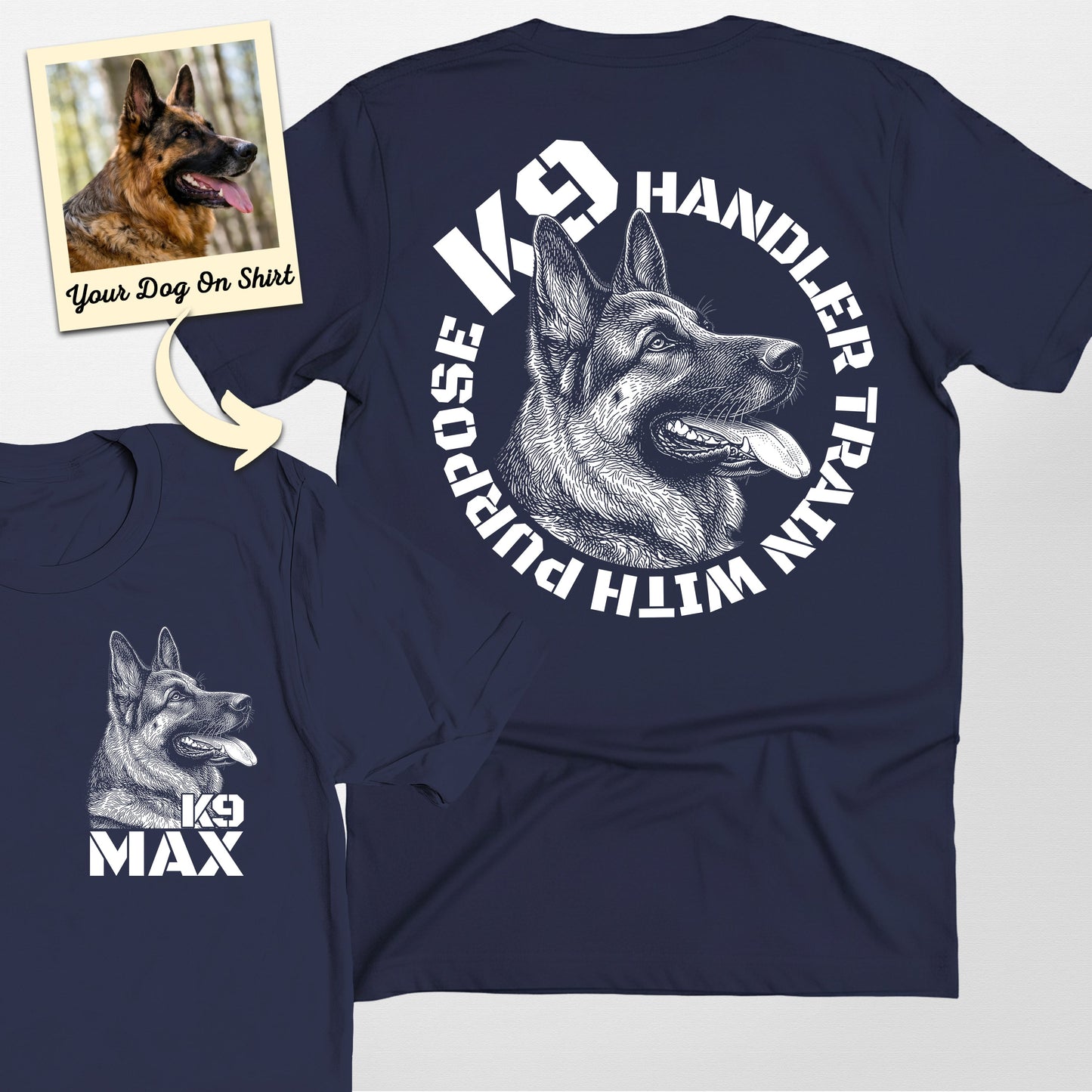 Personalized K9 Handler Train with Purpose Unisex (view 5)