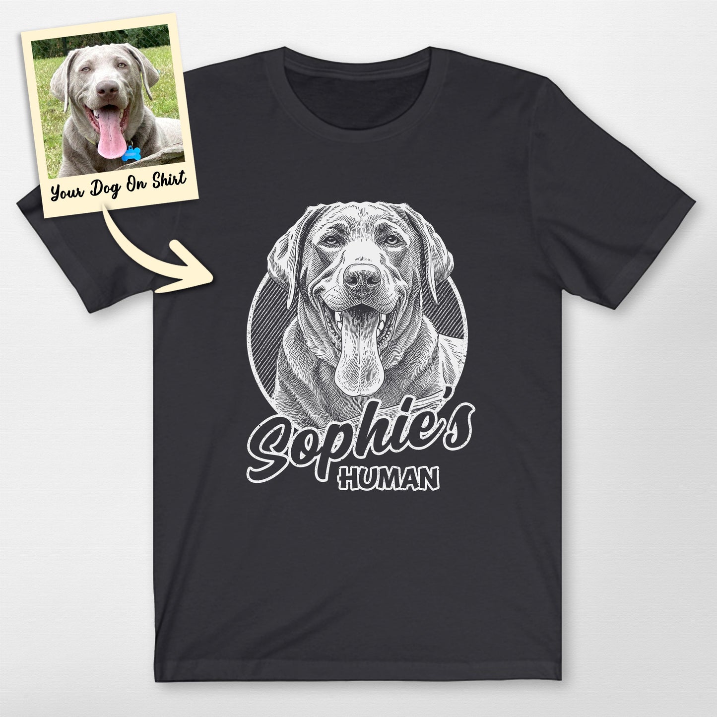 Personalized Lab S Human T-Shirt (view 3)