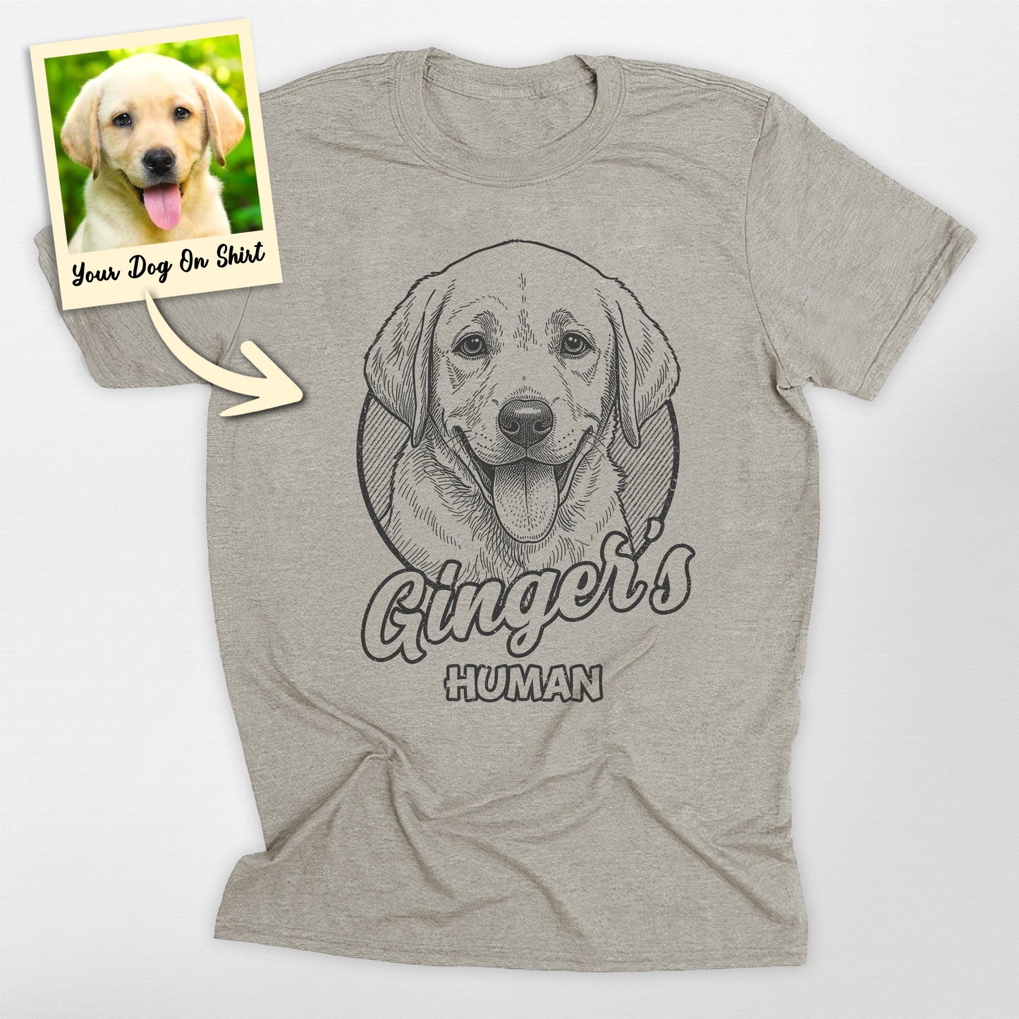 Personalized Lab S Human T-Shirt (view 4)