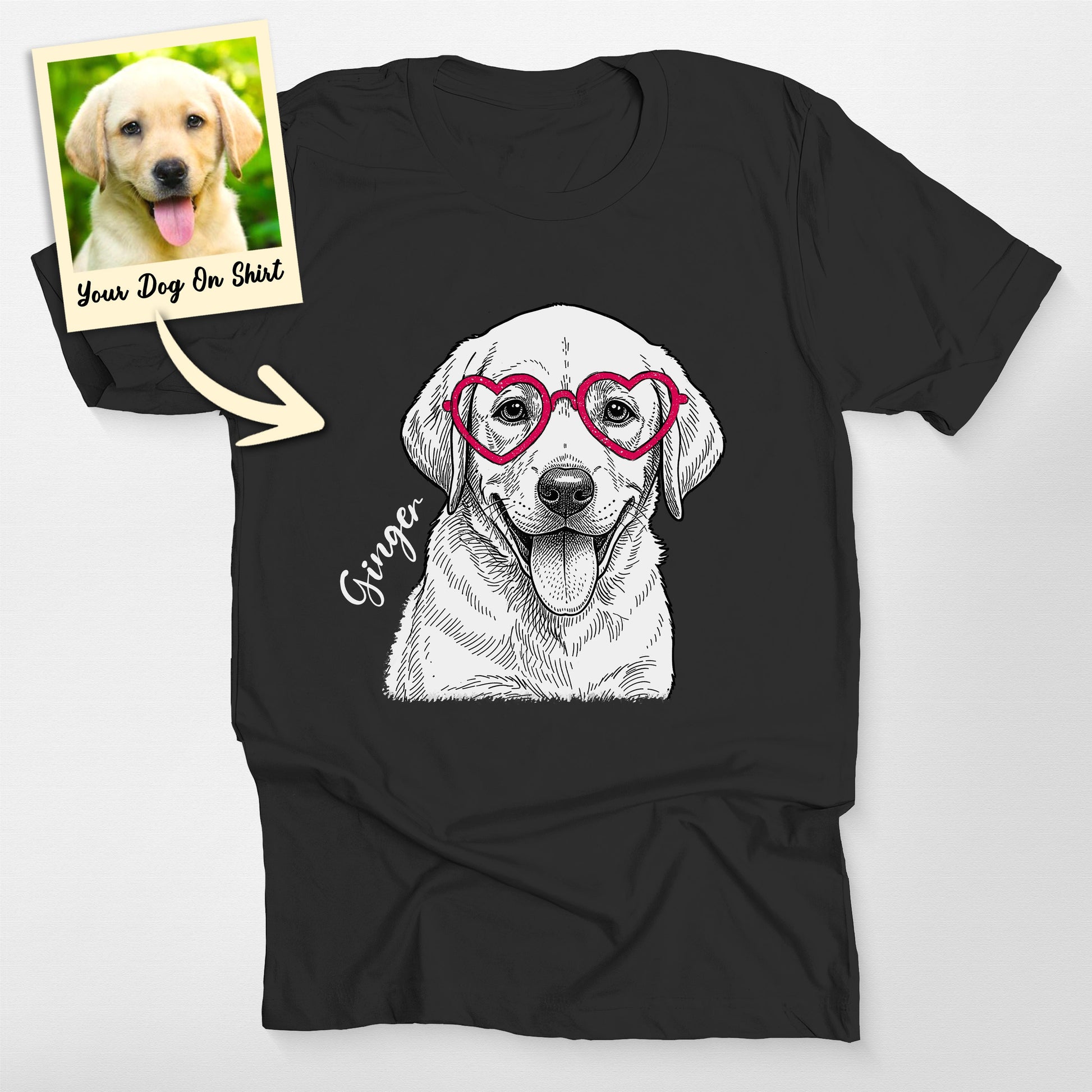 Personalized Labrador Retriever Shirt Lovely Bella (view 2)