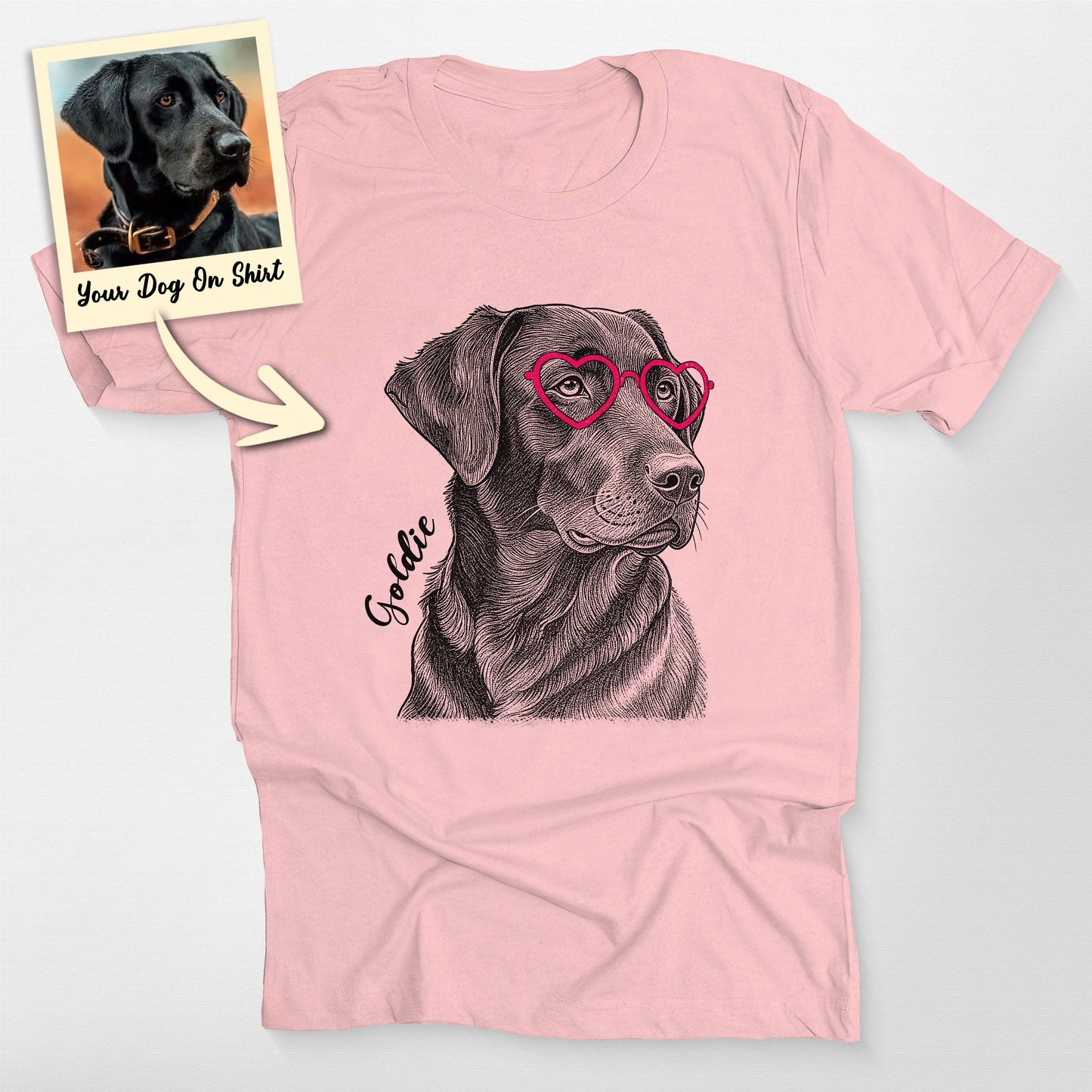 Personalized Labrador Retriever Shirt Lovely Bella (view 5)
