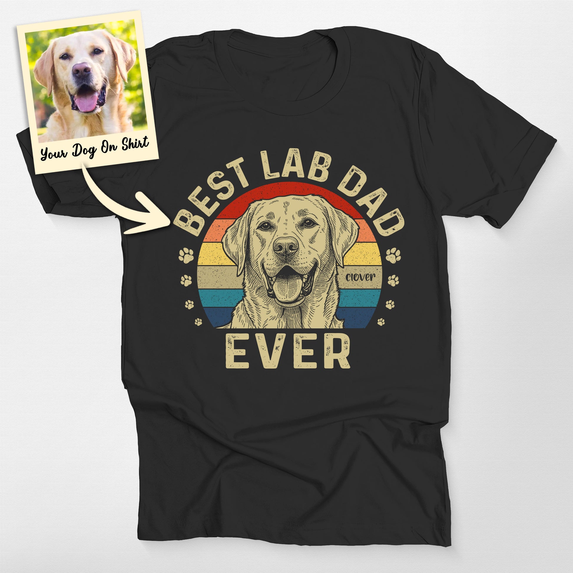 Personalized Labrador Retriever T-Shirt Best Lab (view 2)