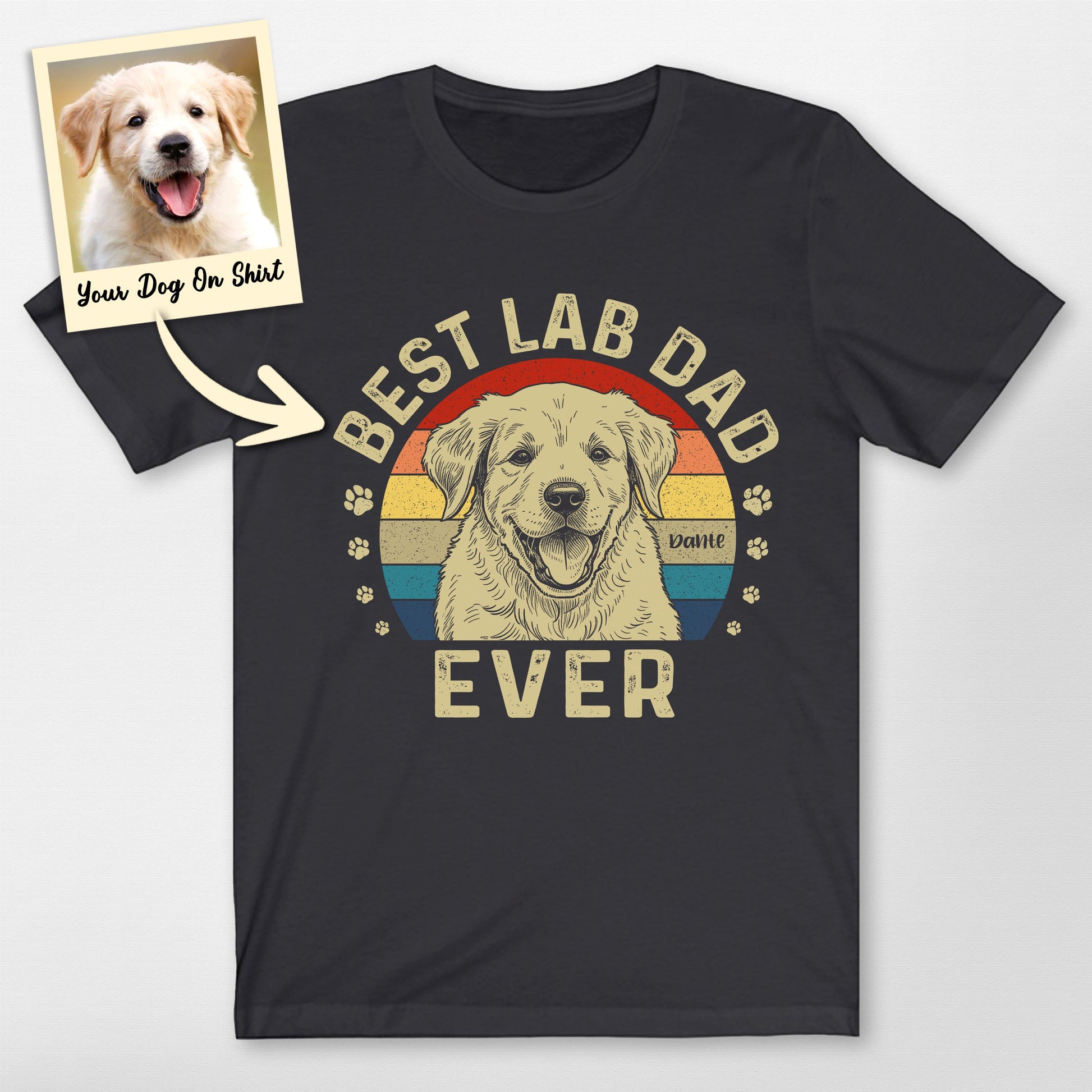 Personalized Labrador Retriever T-Shirt Best Lab (view 3)