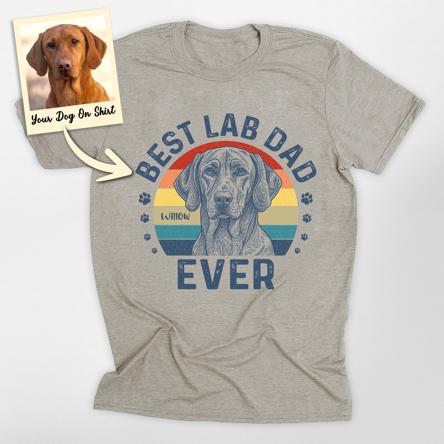 Personalized Labrador Retriever T-Shirt Best Lab (view 4)