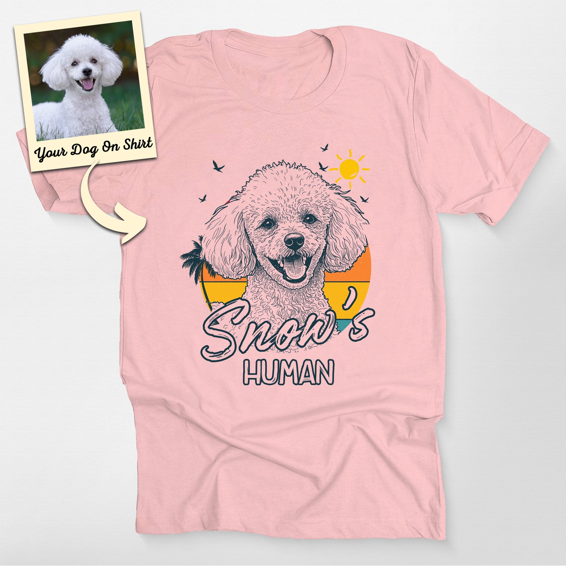 Personalized Poodle Shirt Coolest Summer Vibes Bel (view 5)