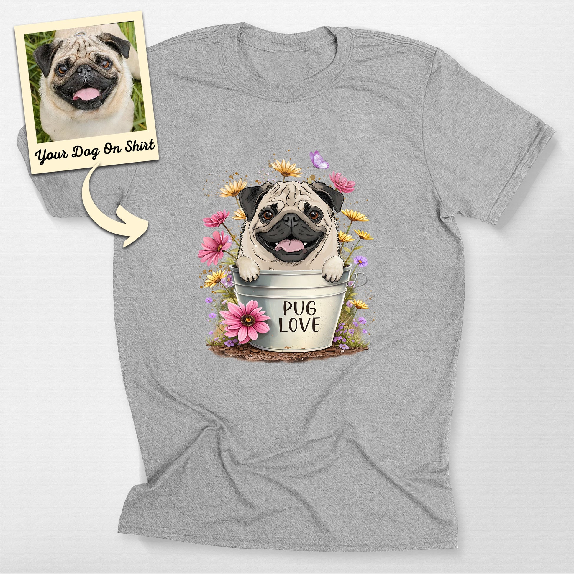 Personalized Pug Love T-Shirt