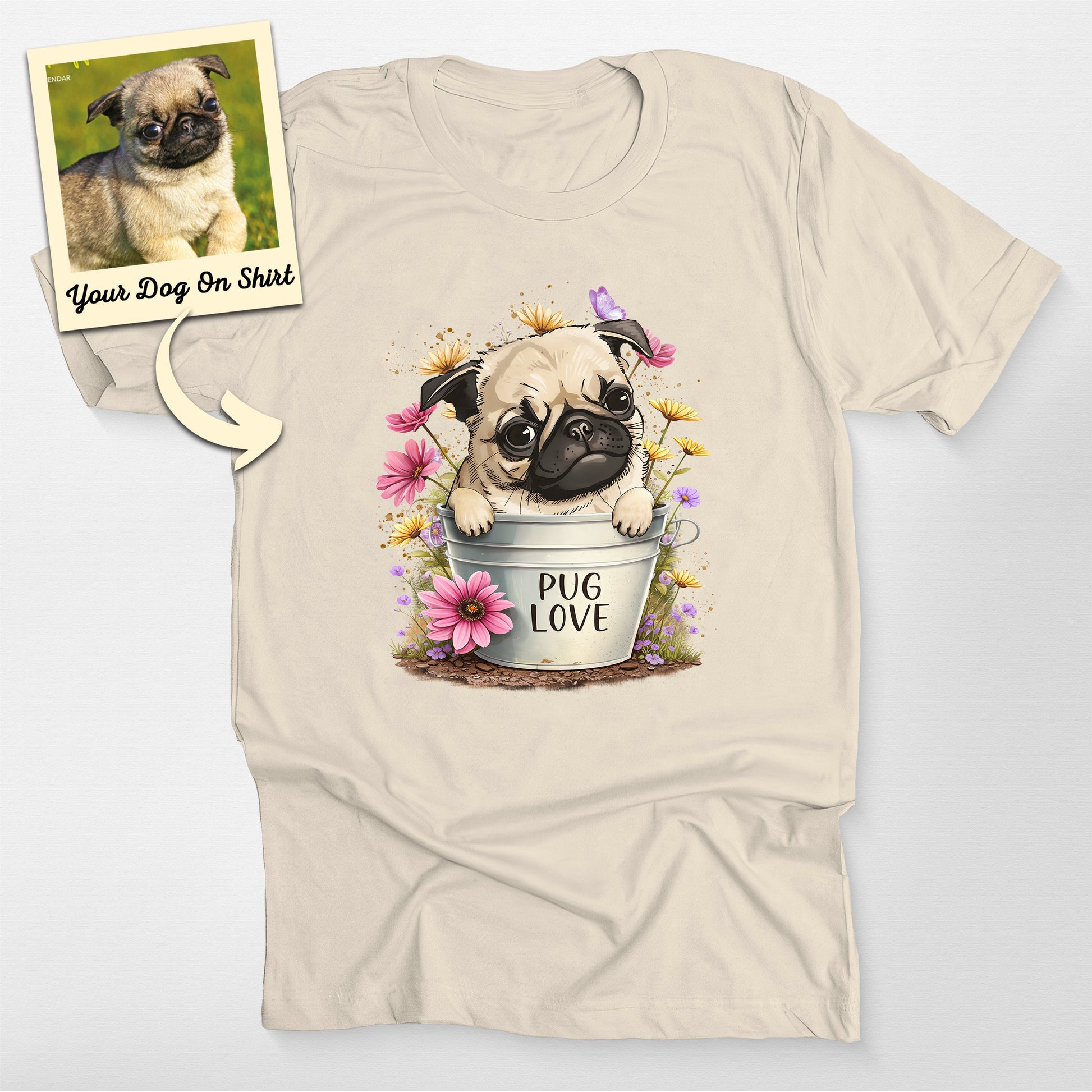 Personalized Pug Love T-Shirt (view 4)