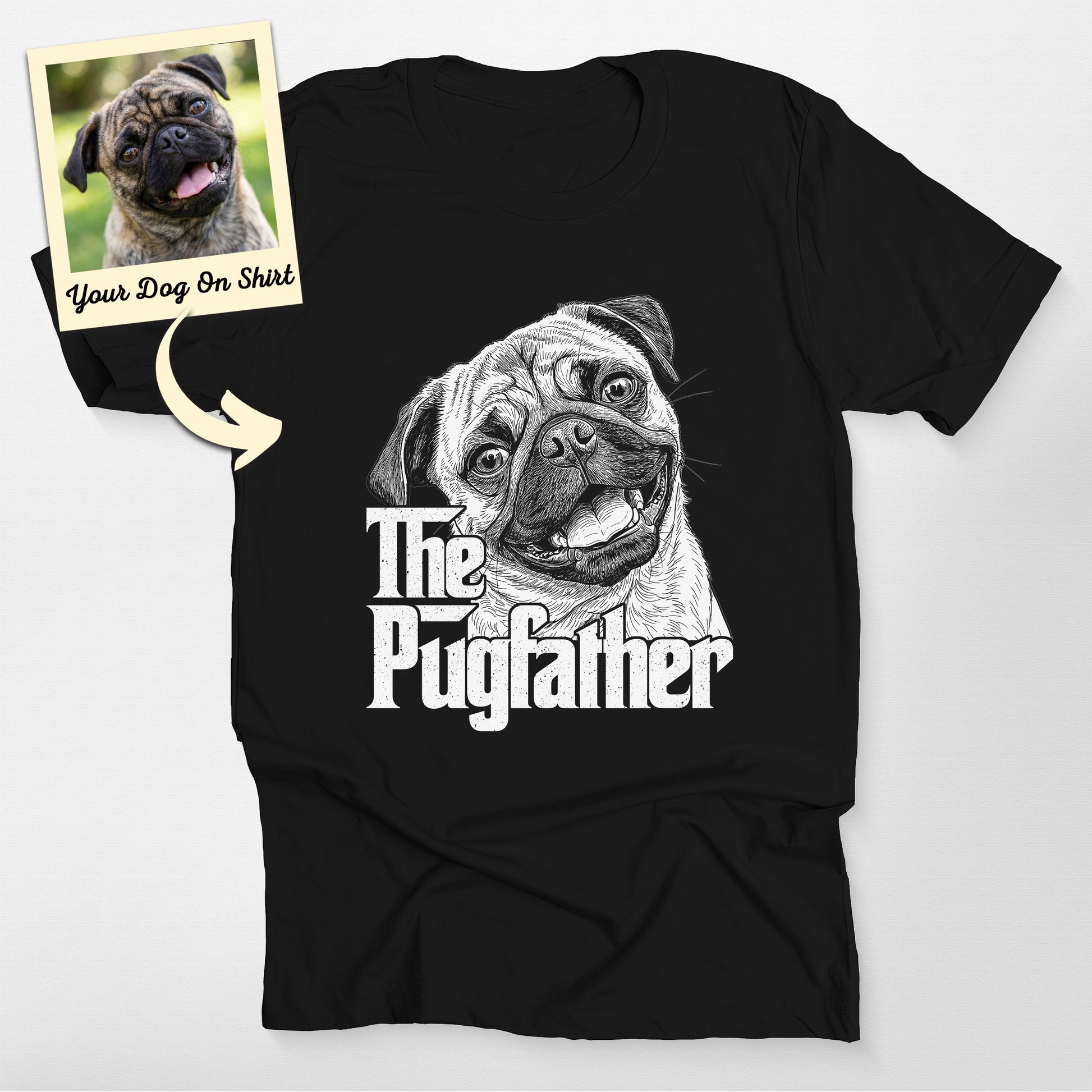 Personalized the Pugfather T-Shirt (view 2)