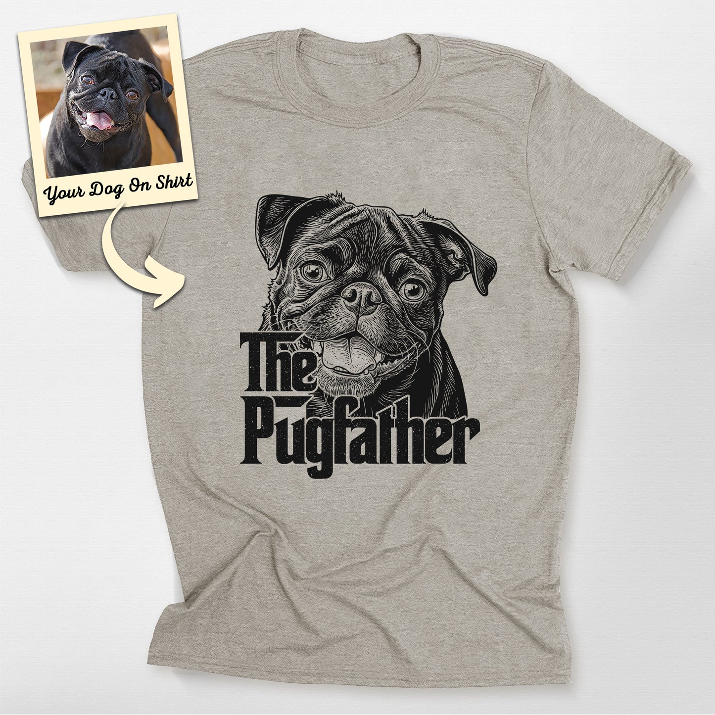 Personalized the Pugfather T-Shirt (view 5)