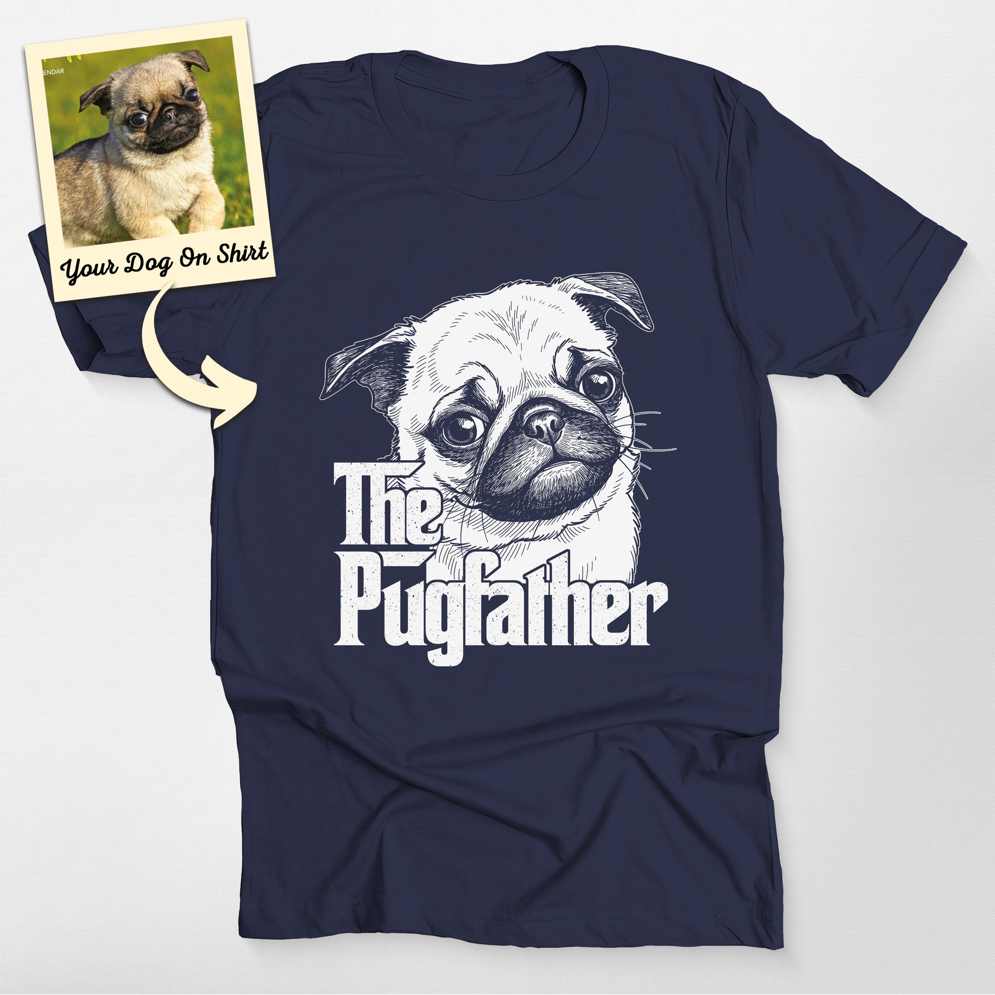 Personalized the Pugfather T-Shirt (view 6)