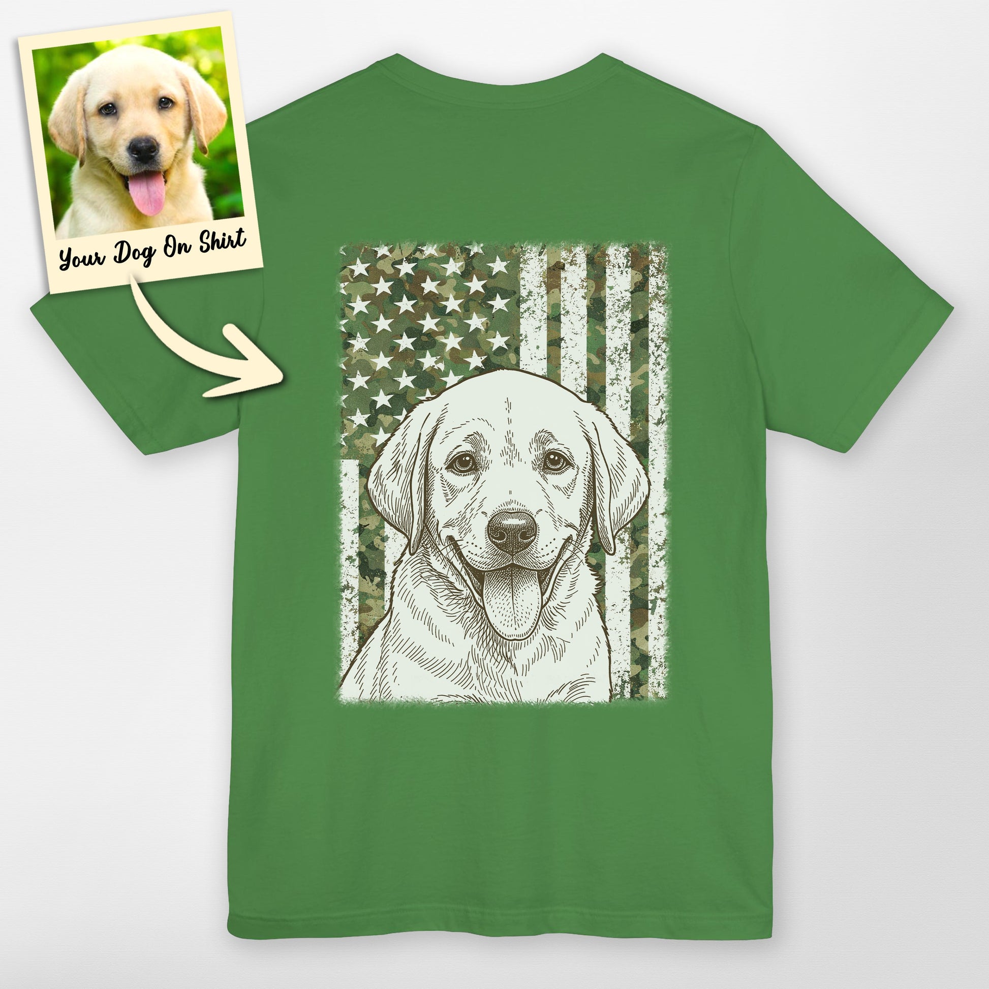 Personalized Us Flag T-Shirt Backside (view 4)
