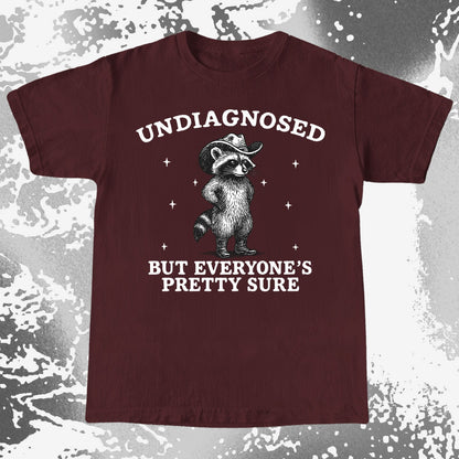 Raccoon Undiagnosed But Everyone's Pretty Sure, funny meme tee gift (view 10)