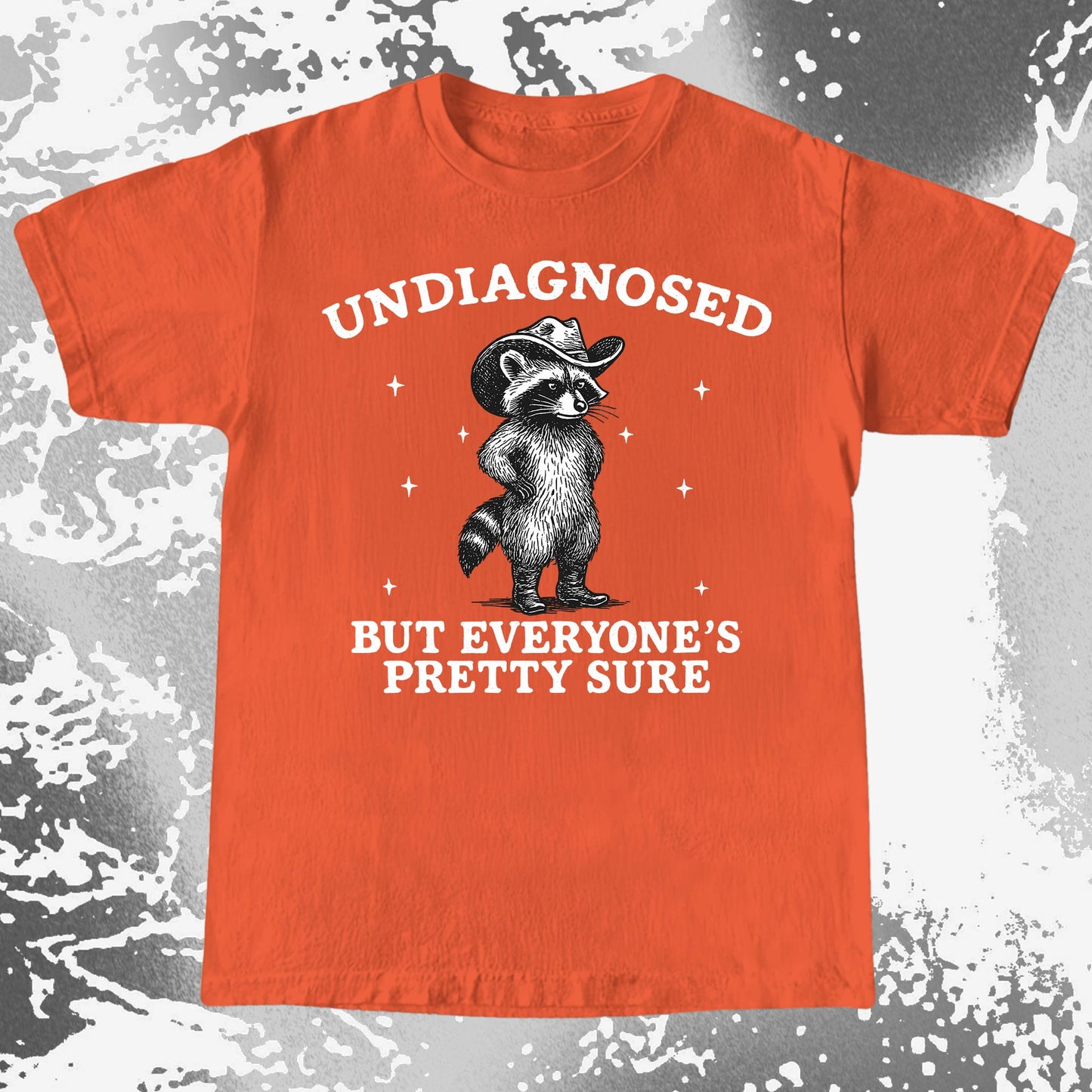 Raccoon Undiagnosed But Everyone's Pretty Sure, funny meme tee gift (view 9)