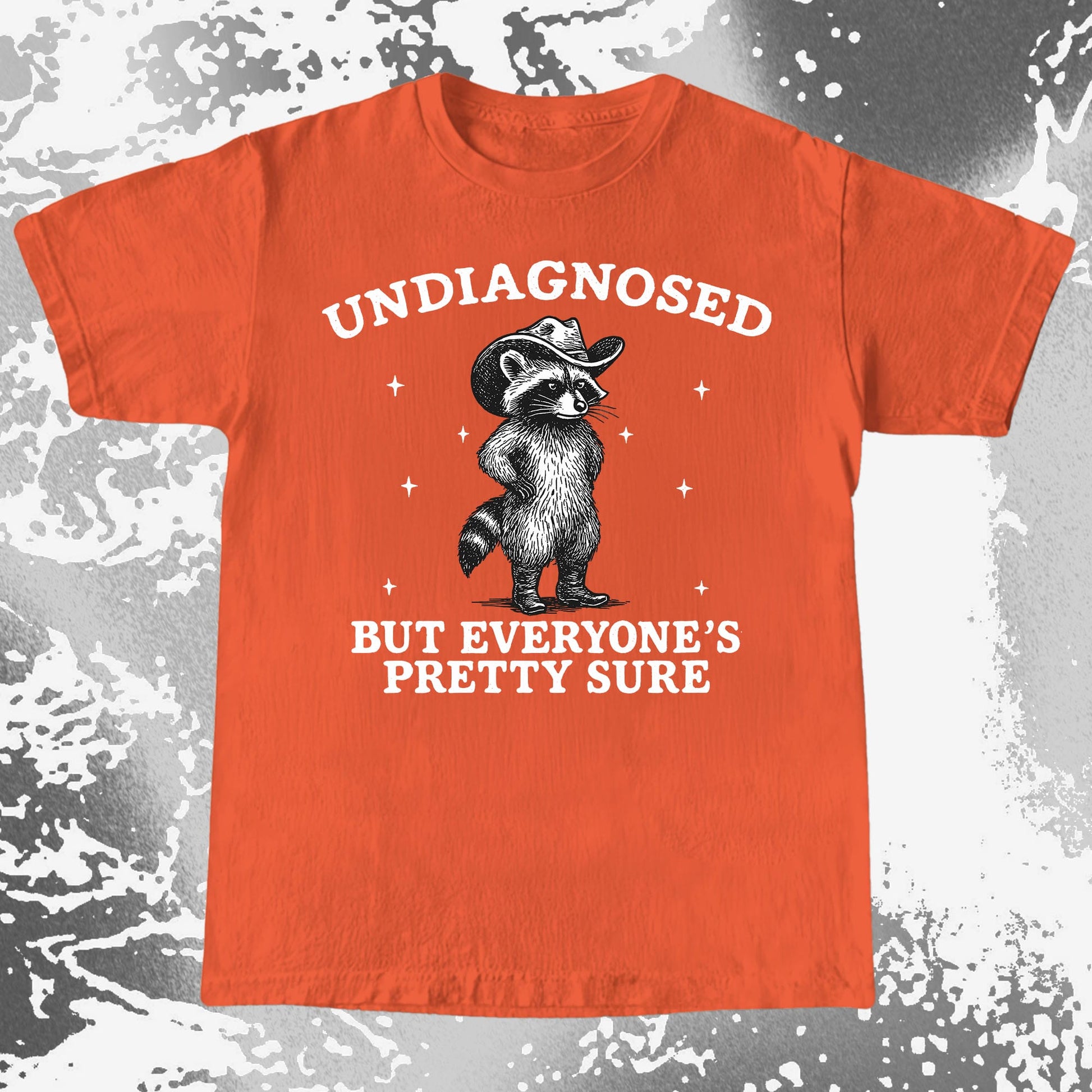 Raccoon Undiagnosed But Everyone's Pretty Sure, funny meme tee gift (view 9)